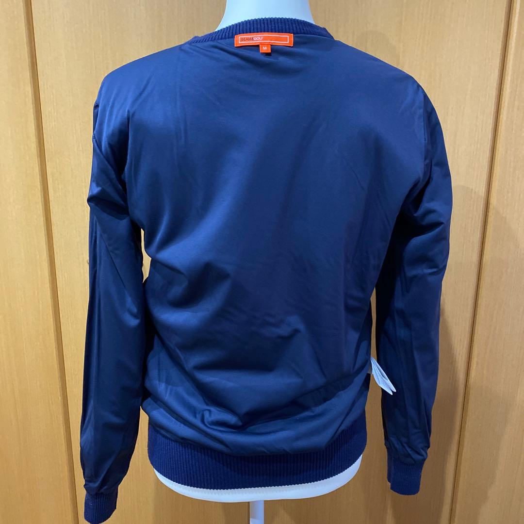 【超美品】BEAMS GOLF 防風コーティングネイビー セーター