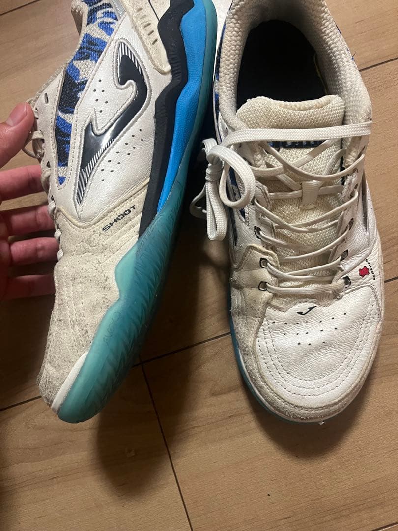 Joma Reactive フットサルシューズ ホワイト/ブルー　25cm