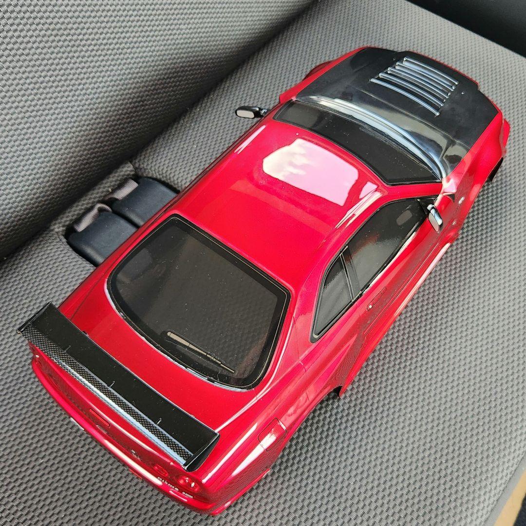 1/10 タミヤ　ニスモ R34 GT-R ボディ　電飾付き　ステッカー残