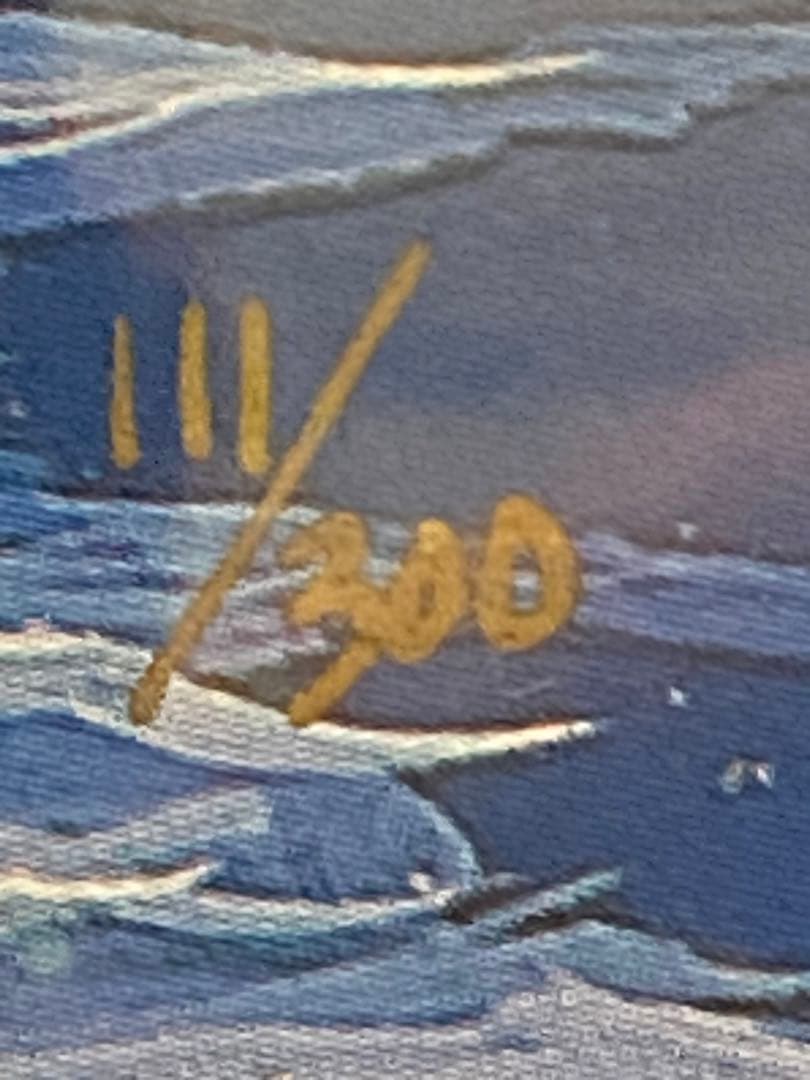 額入り♦️ラッセン絵画♦️シリアル 111♦️縁起の良いエンジェルナンバー♦️送料込