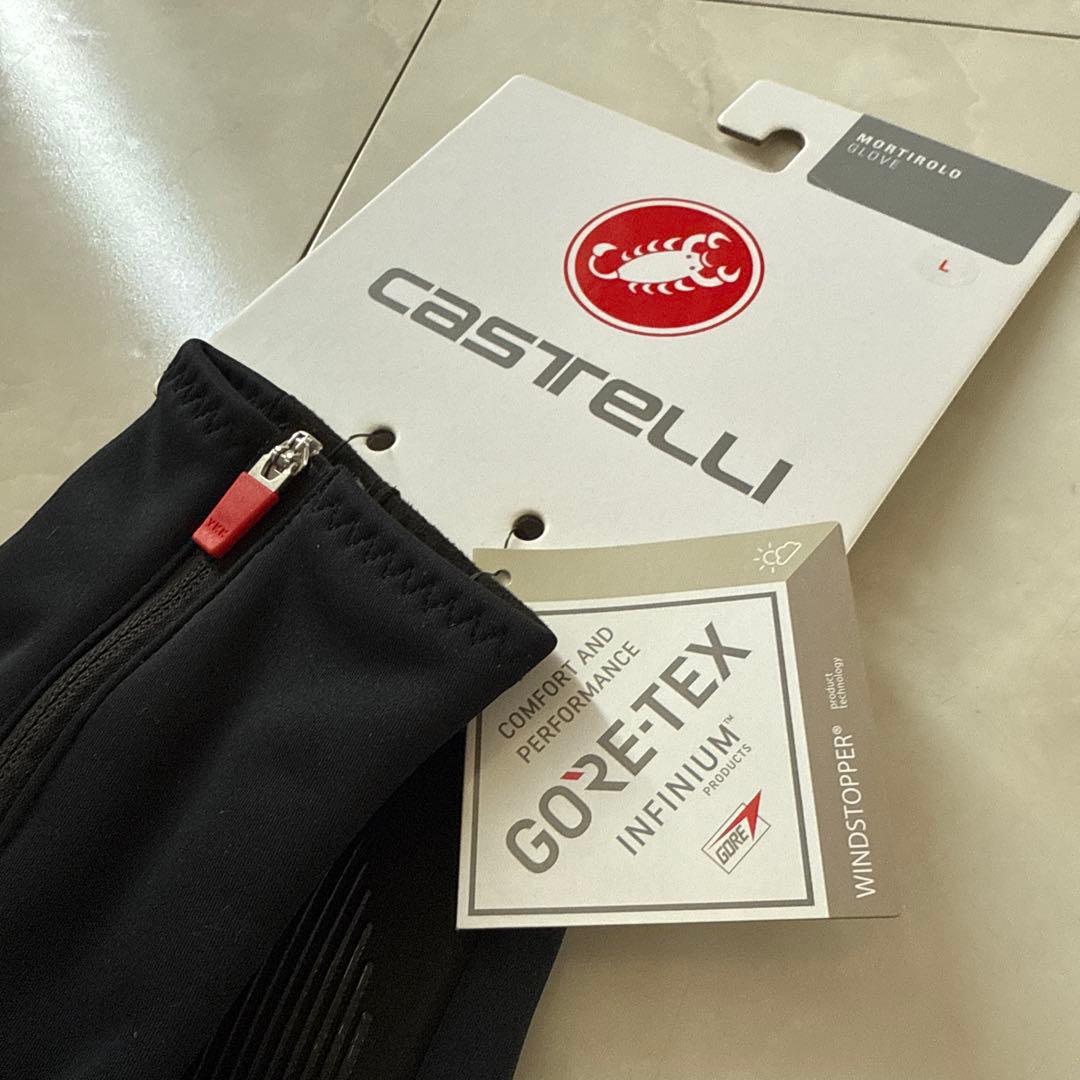 【新品・定価11,550円Castelliカステリ冬ウィンターサイクルグローブL