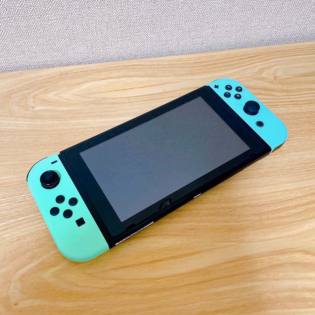 【未使用に近い】バッテリー強化版 Nintendo Switch本体どうぶつの森