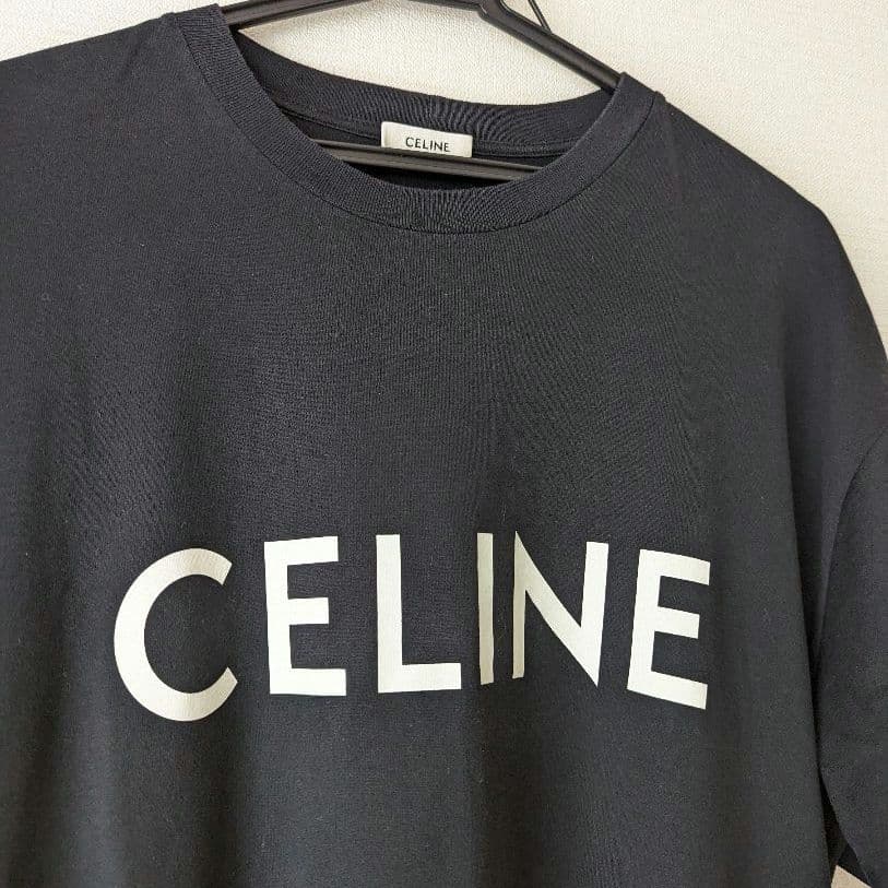 セリーヌ　Tシャツ　ブラック　Mサイズ