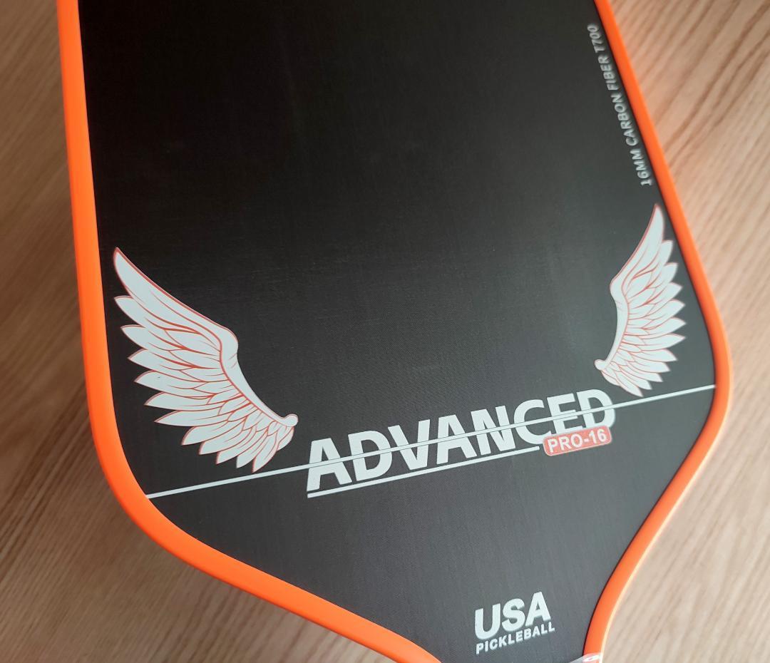 ピックルボール パドル ADVANCED T700生カーボンファイバー 炎色