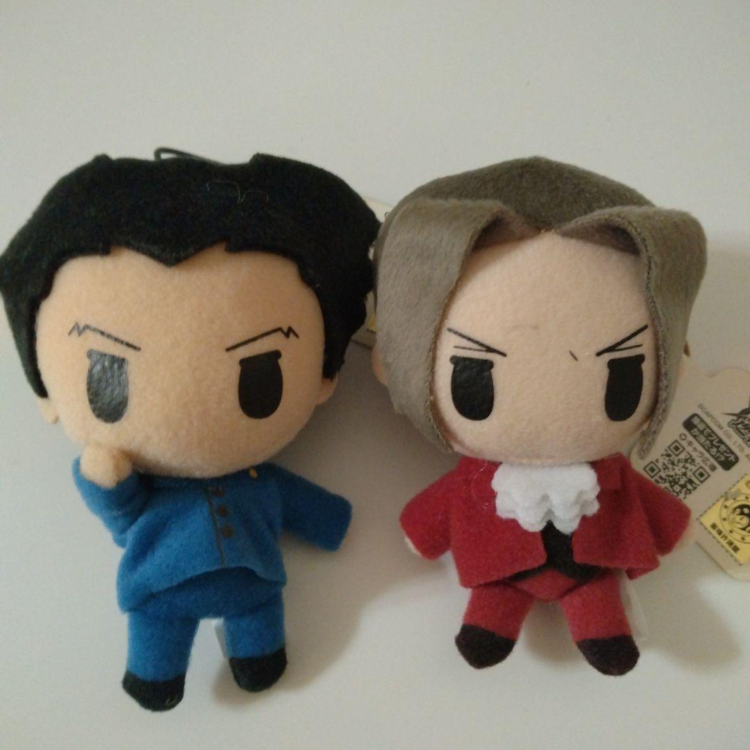 逆転裁判マスコットぬいぐるみ　成歩堂龍一 御剣怜侍　【レア】