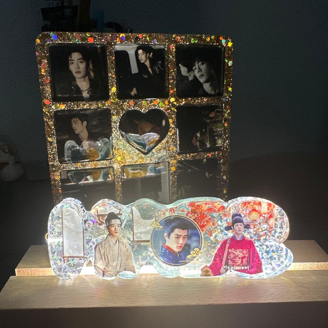 王一博 厚いレジン置物です&バッグチャームに&ナイトライトにもなります❣️9点