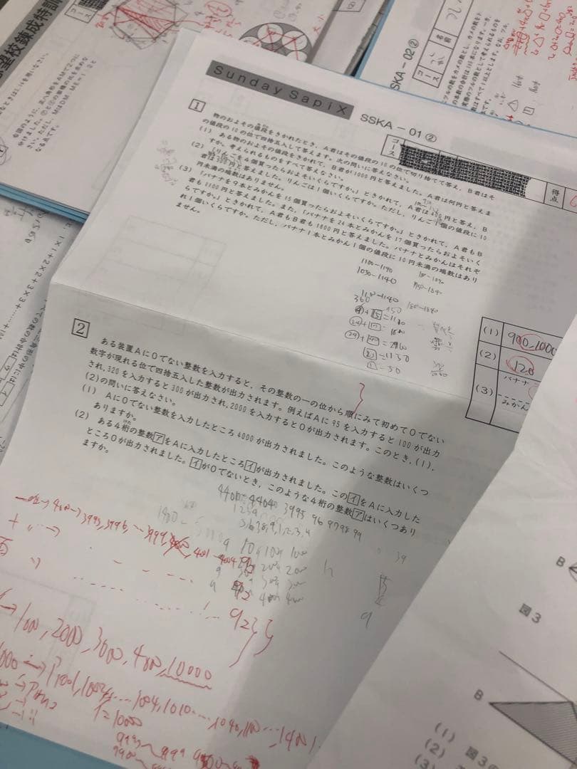 開成対策　サピックス　6年 2025年受験　日特/冬期/正月他　中古