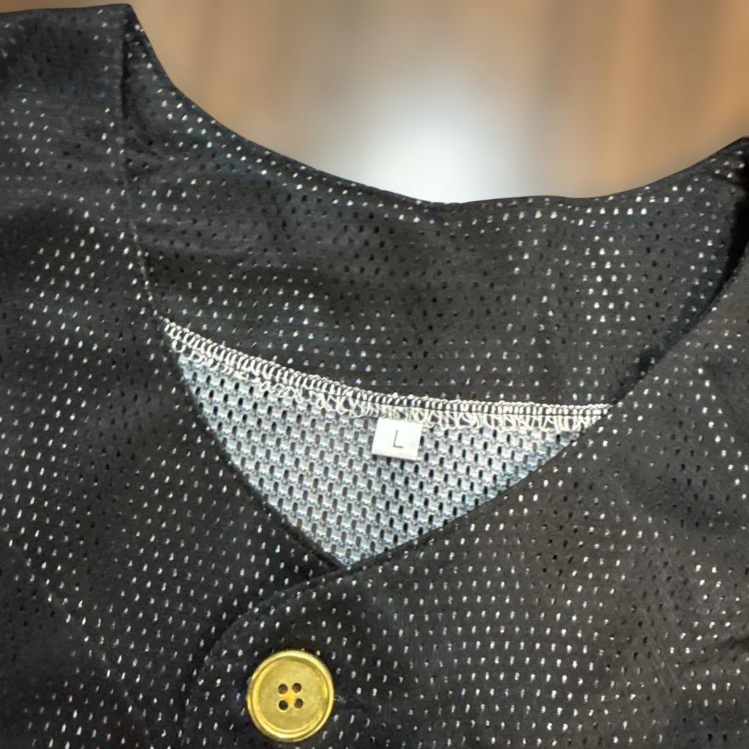 氣志團公式ベースボールシャツ　4番ピッチャーおまえ　 メッシュTシャツ　 L