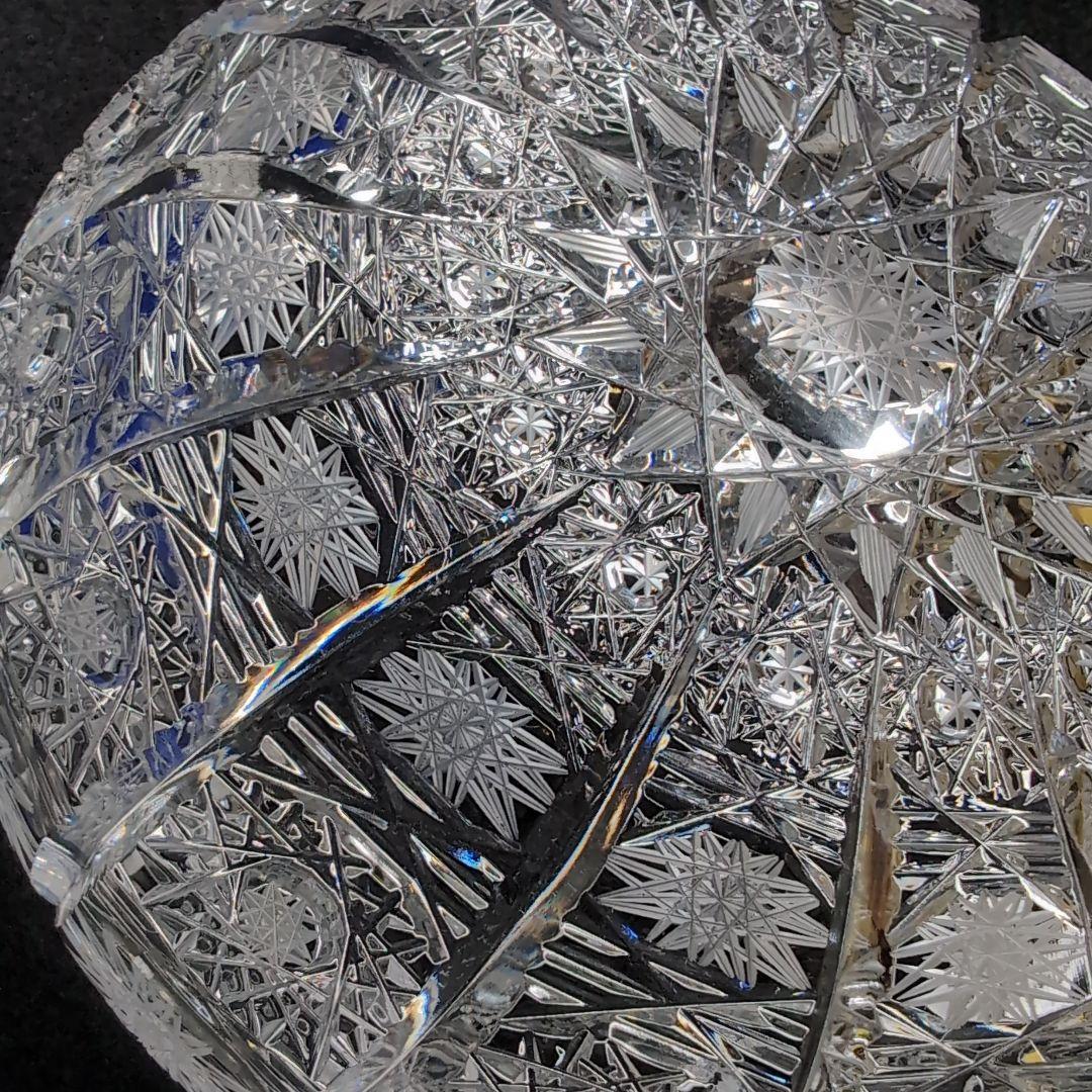 【ボヘミア】高級クリスタル 蓋付きボウル PK500　ハンドメイドカット　ポット