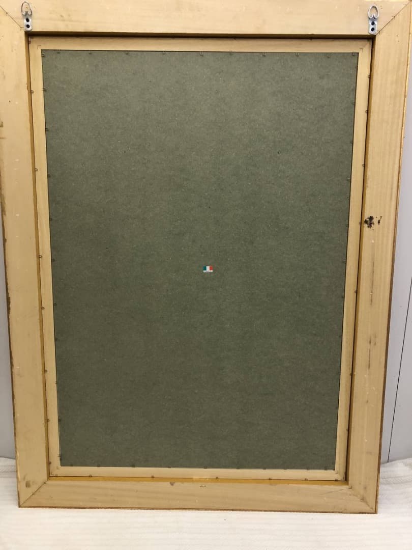 イタリア製　ゴッホ『花咲くアーモンドの木』　額絵　絵画　アート　パネル　壁掛け