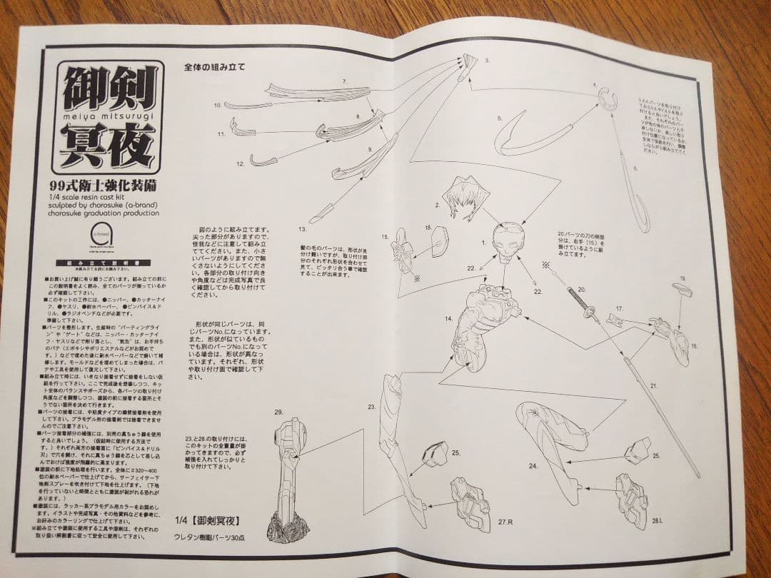ボークス 1/4 御剣冥夜 99式衛士強化装備