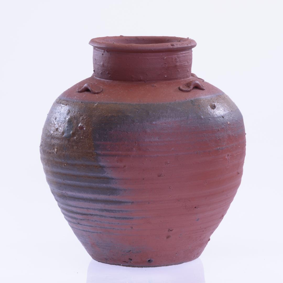 備前焼　茶道具　華道具　骨董品　高さ約260mm　幅約220mm