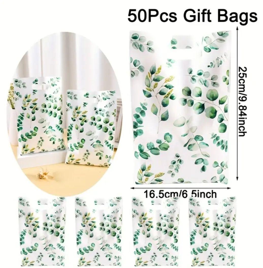 取っ手穴付きギフトバッグ　2柄　計90枚