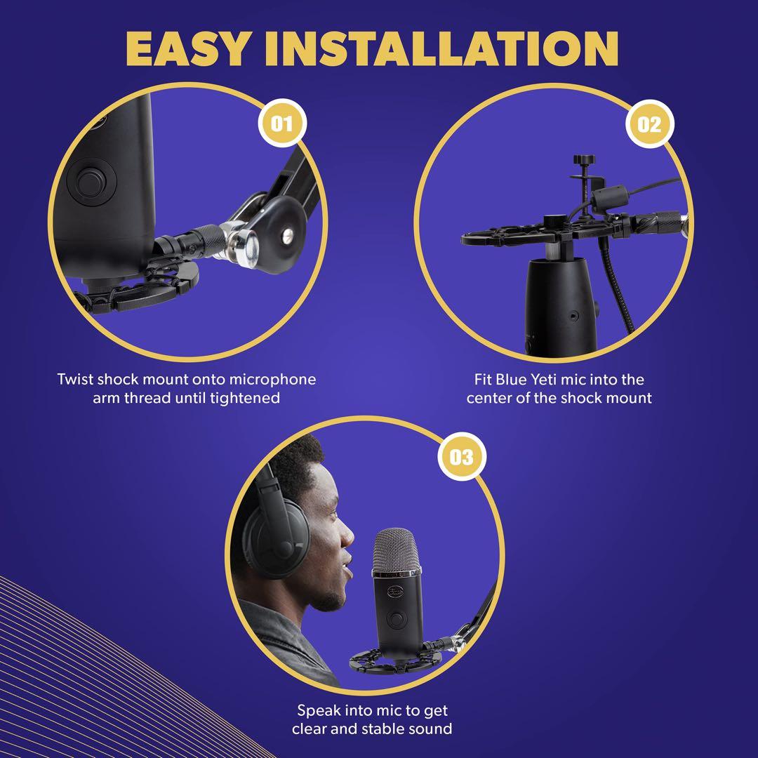 ショックマウント Blue Yeti and ball マイク用