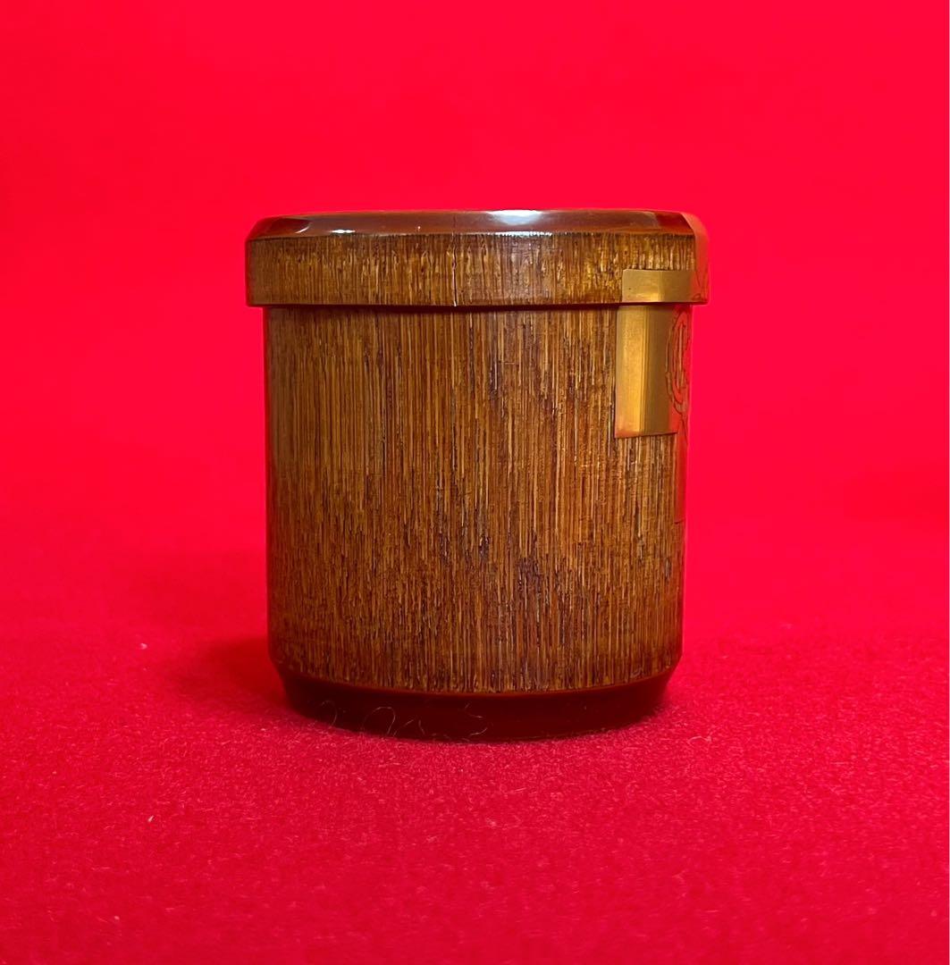 茶道具 竹工芸 茶棗 古道具 箱付き