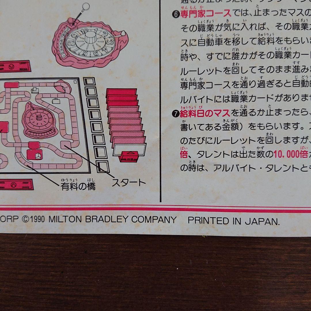 人生ゲーム　4代目　 90年代　人生に山あり谷あり　目指せ億万長者　レトロ