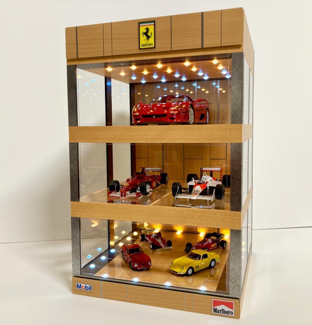 たけし・1/18展示6台可・3層式ディスプレーBOX/ネオジオラマ