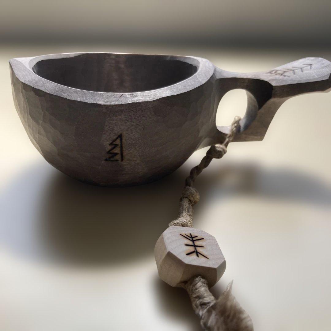 【新品】 ソウルオブシベリア　バードテール　No.2003 ククサ シルバー