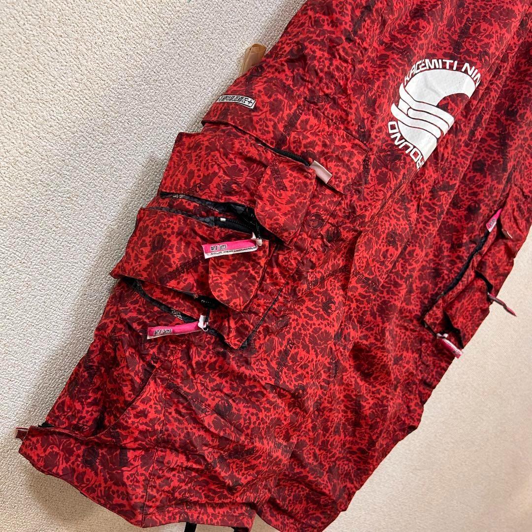 m4136【希少 影道】ギミック スキーウェア スノボーウェア セットアップ L