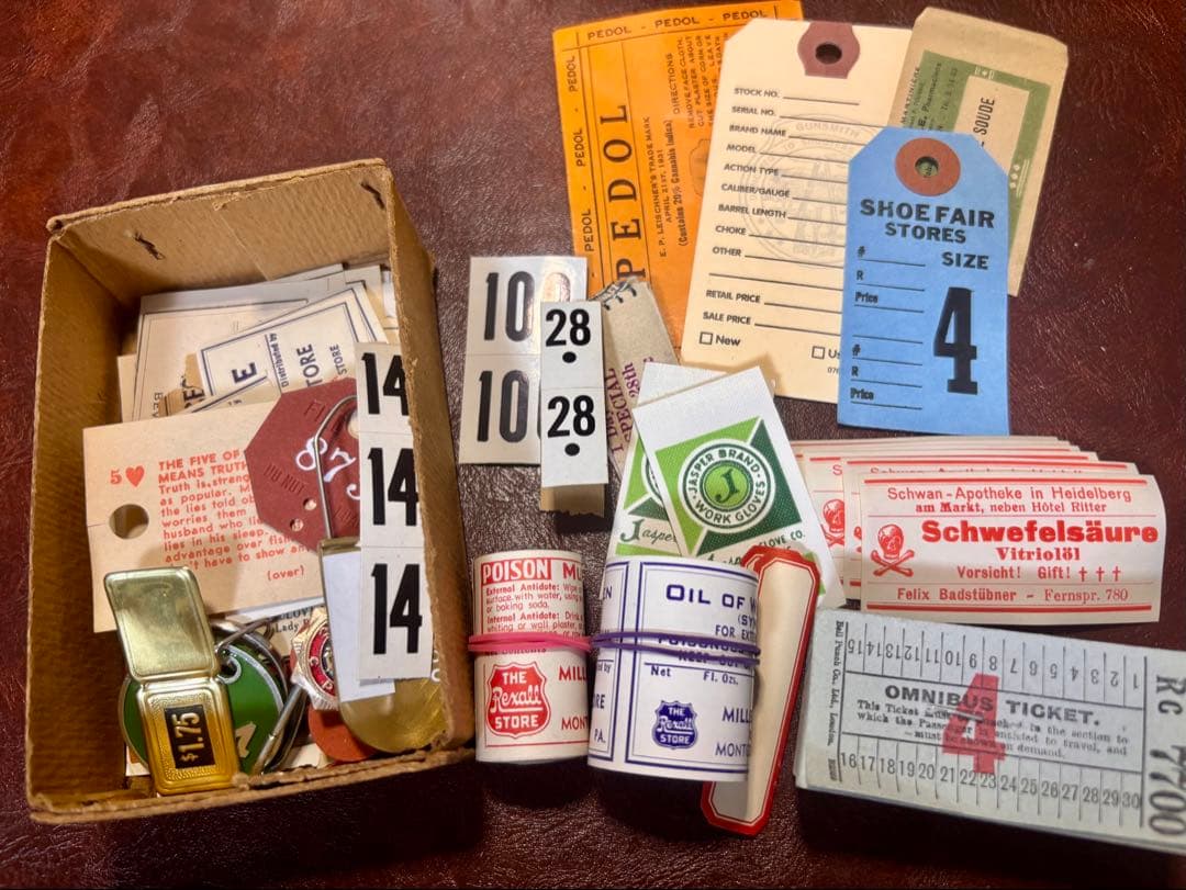 ビンテージ紙モノセット ファーマシーBOX入