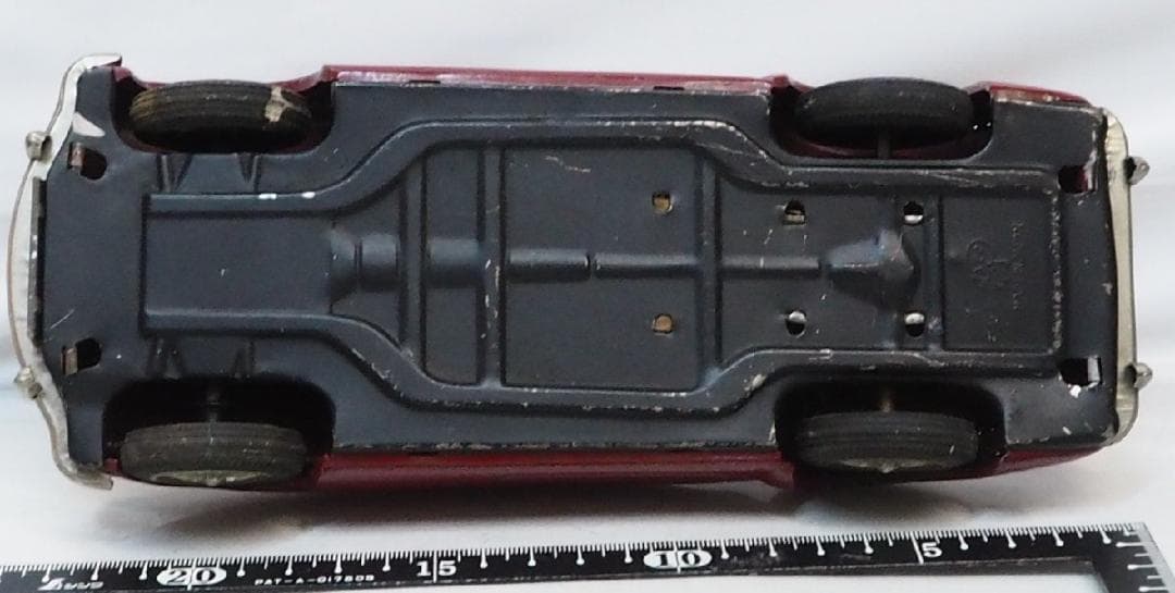 旭玩具【MG MGA 1600カブリオレ 赤】ブリキ tin toy car箱無