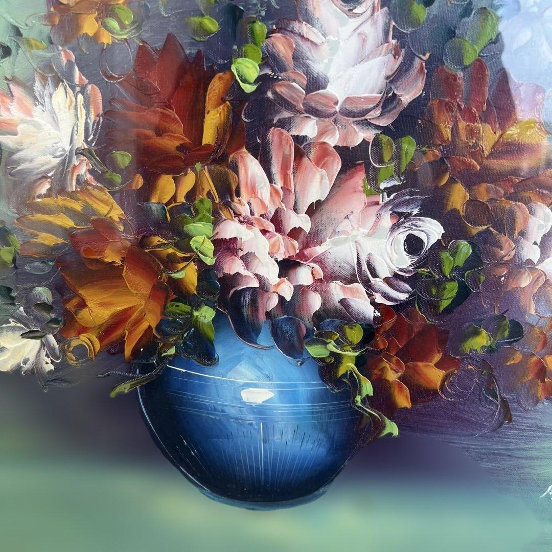 花瓶の花 油彩画