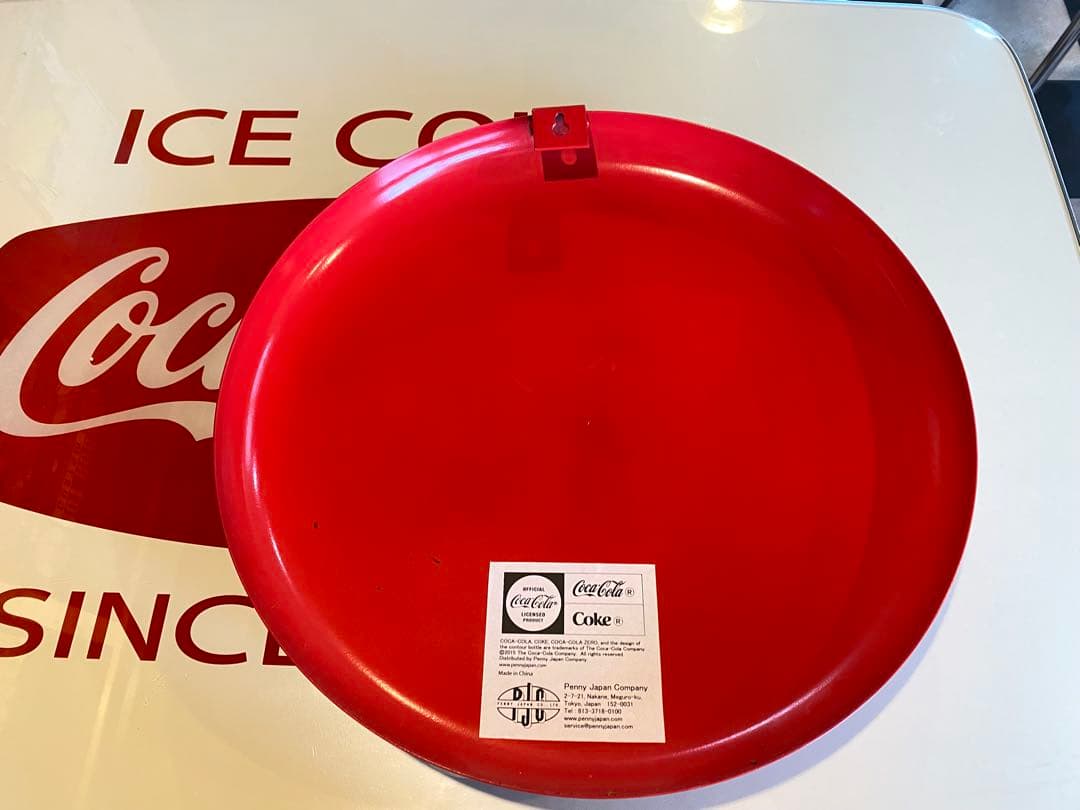 ビンテージ Coca-Cola コカコーラ ボタンサイン 琺瑯看板