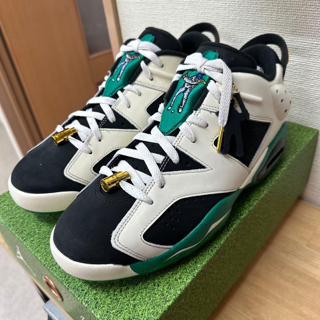 イーストサイドゴルフ ×Air Jordan 6 ホワイト/ブラック/グリーン