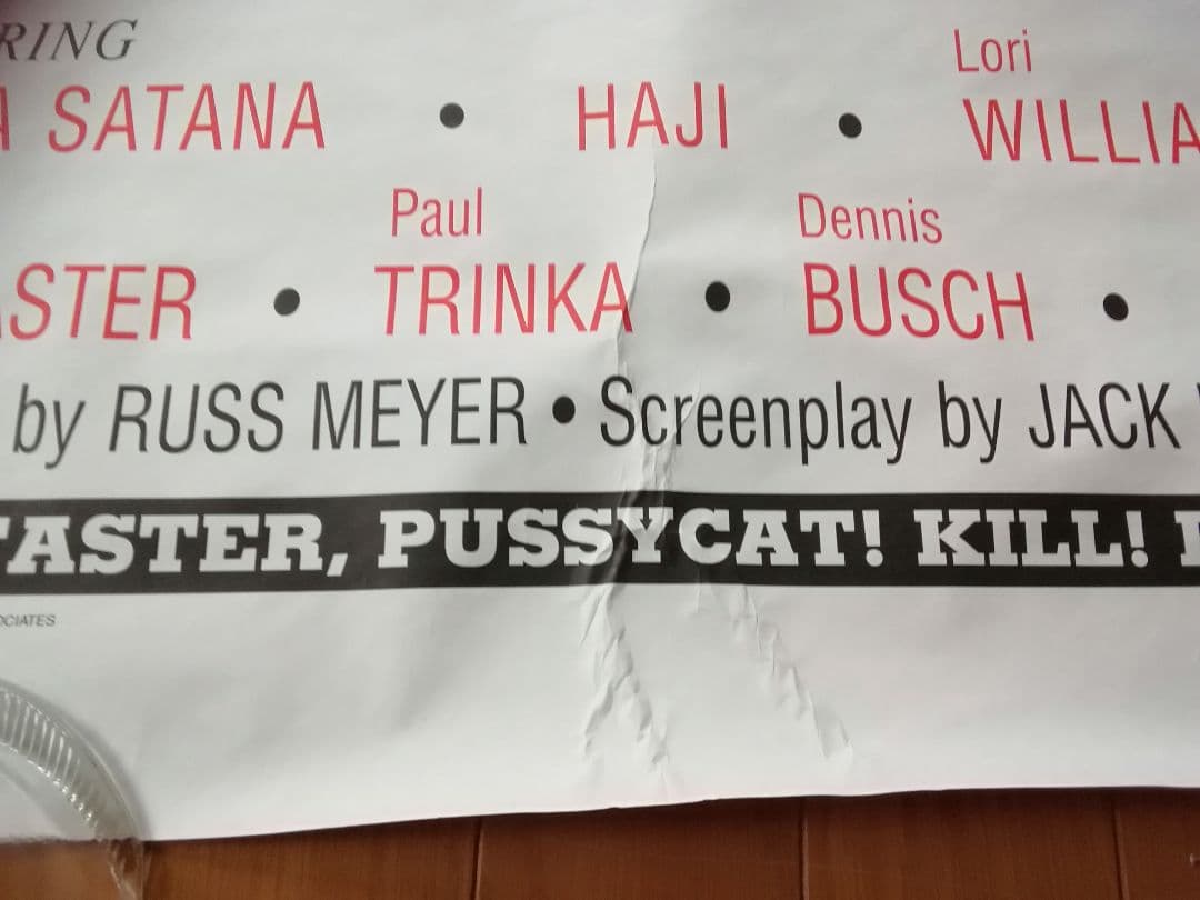 ラスメイヤー Faster,PUSSYCAT!KILL!KILL! 特大ポスター