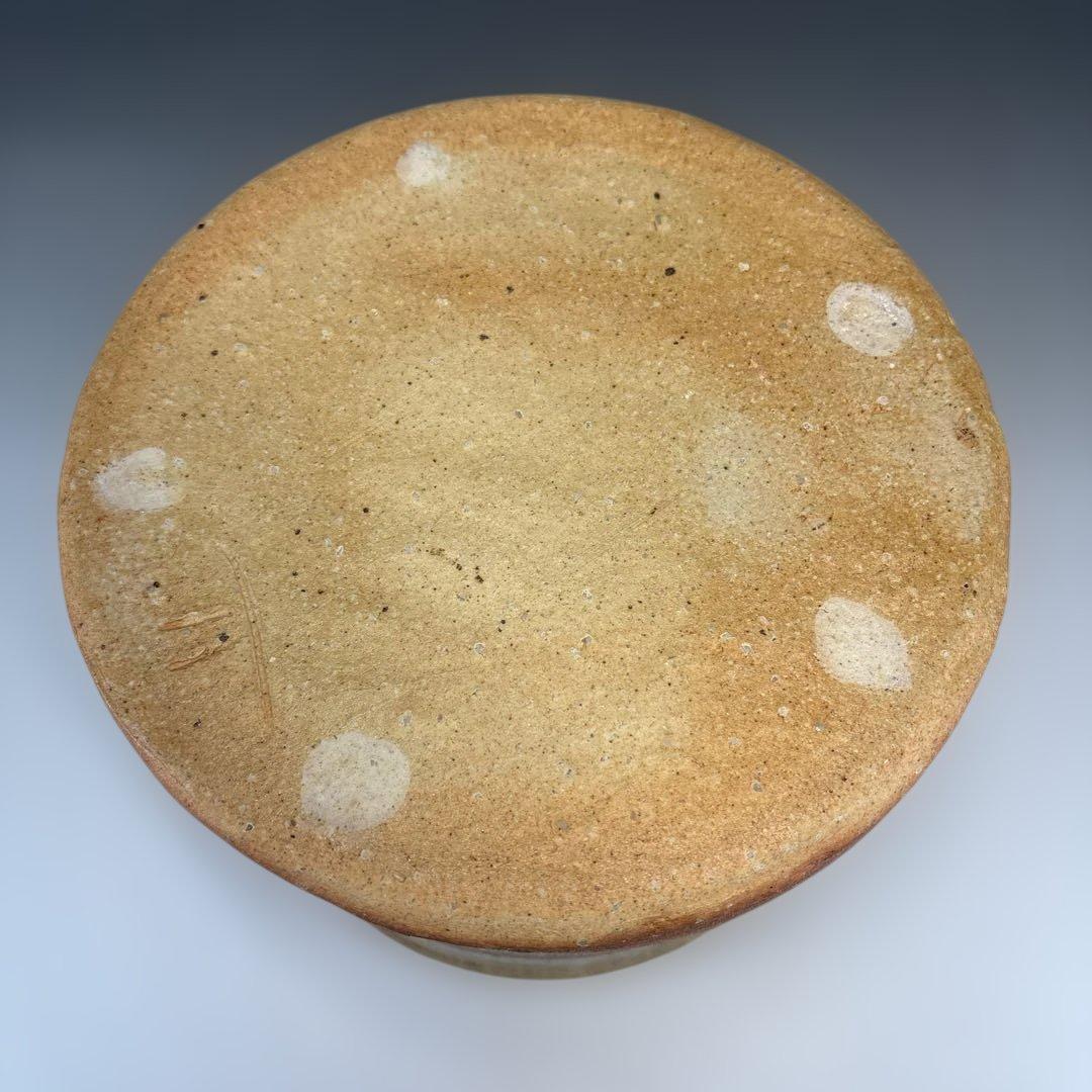 【茶道具】加藤孝三造　利休信楽写水指（共箱）塗蓋付★送料込★