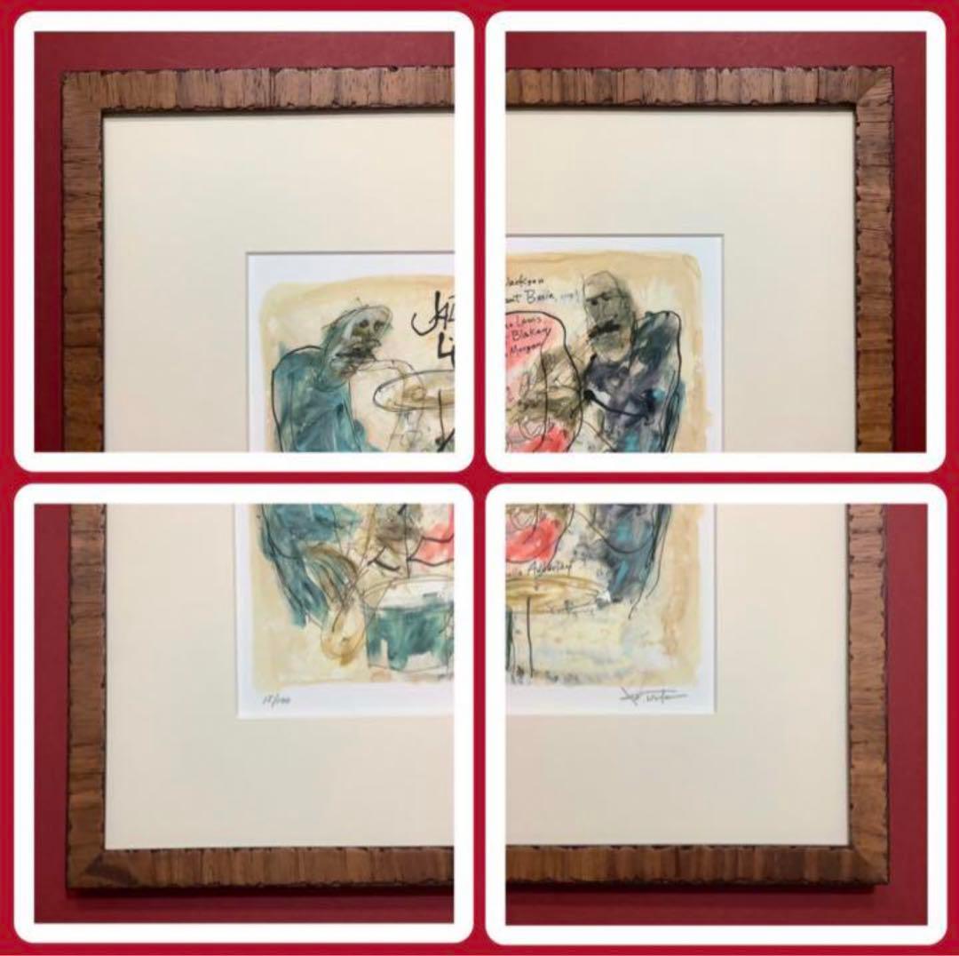 絵画・額縁・版画・津田 耕・新品未使用・JAZZ・Play Ⅵ・美術品・雑貨