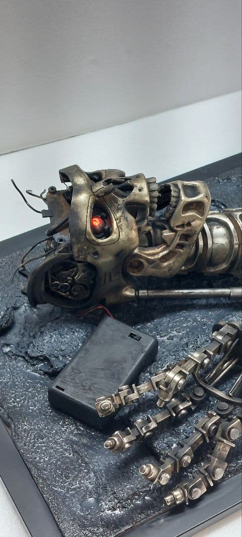 1/2 スケール　アシェット製 エンドスカル、エンドアーム焼損傷 残骸ジオラマ