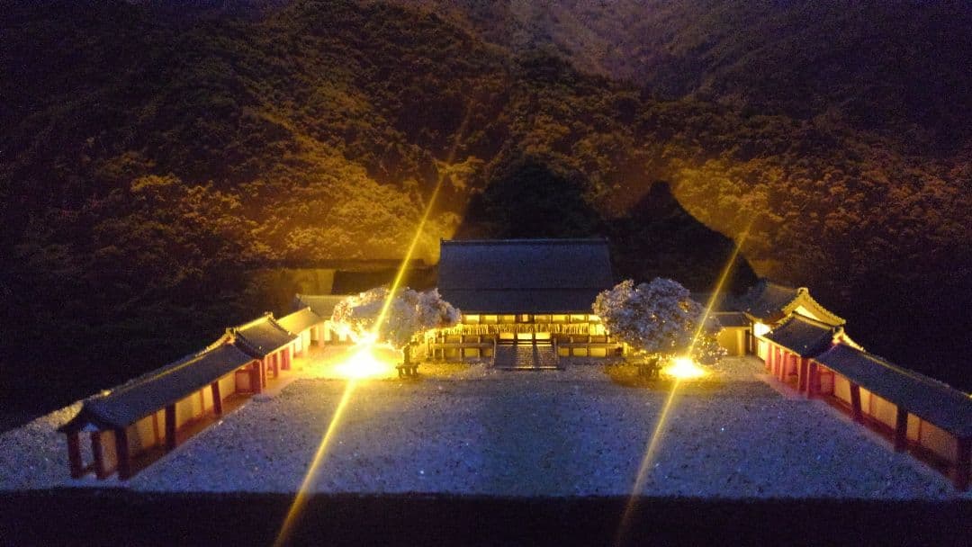 プラモデル✨神社✨寺✨お城✨ミニチュア✨ジオラマ✨３０㎝×２４㎝✨製作受付中❗