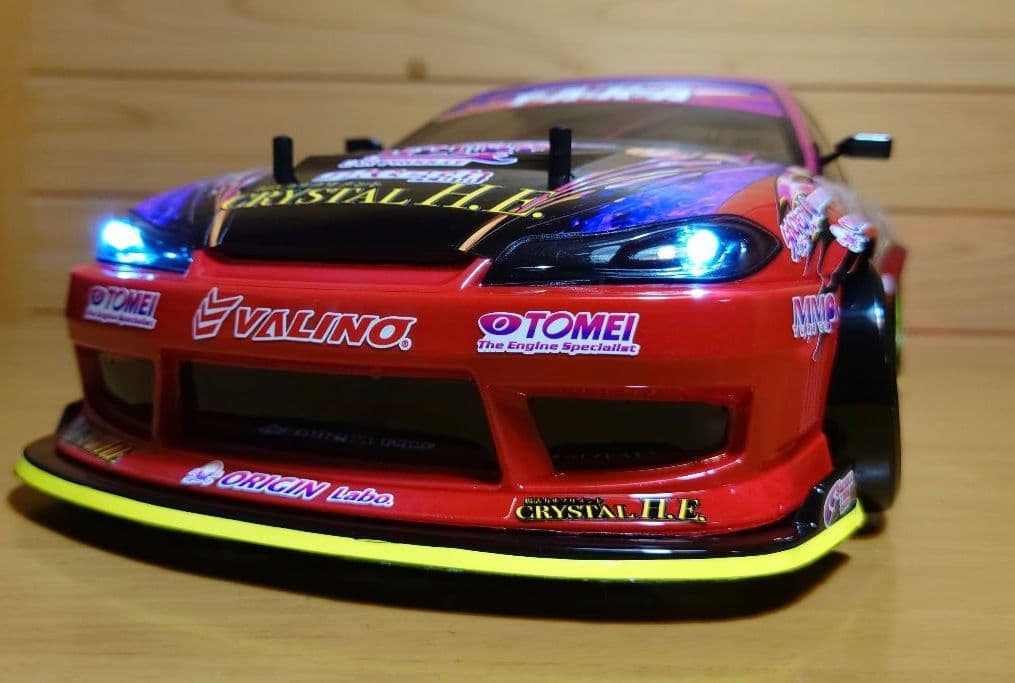 アライブフーン映画S15シルビアLEDボディ＆ヨコモドリパケ2WDフルセット完成
