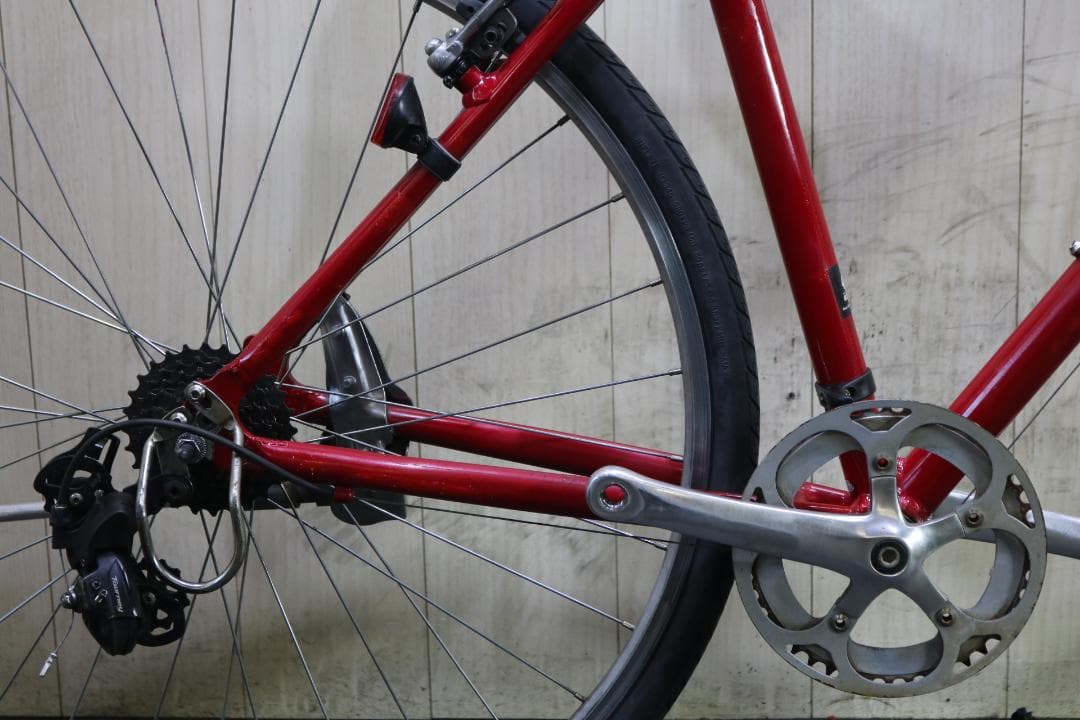 あさひ製WEEKEND アルミ 700C シマノ7速 460mm RED クロス