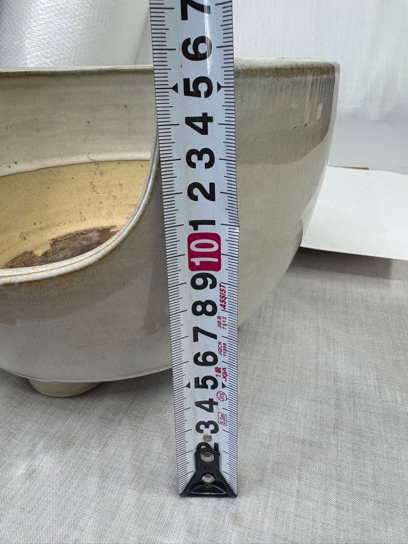 茶道具 陶器 赤膚焼 大塩昭山 風炉 陶器風炉 紅鉢風炉 アンティーク 骨董品