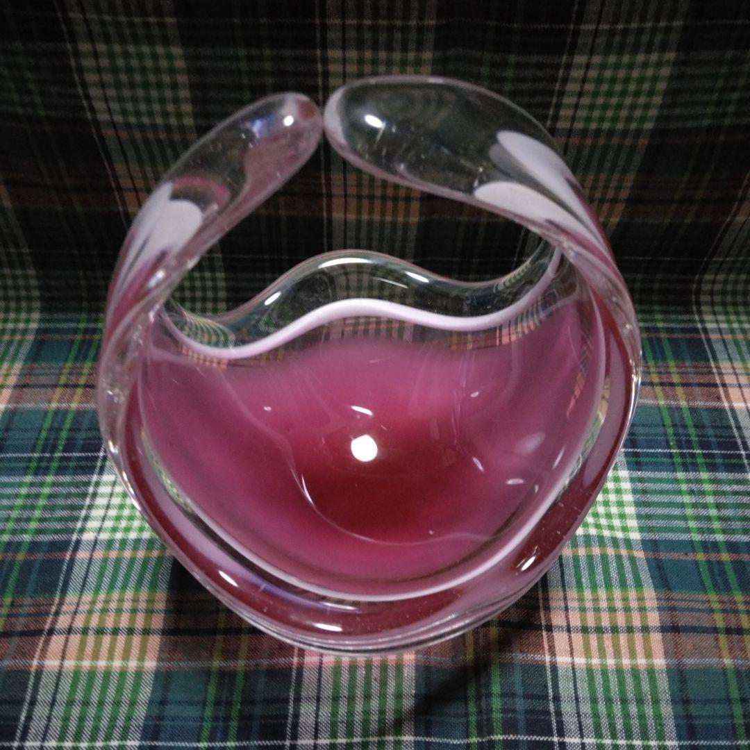 工芸品 Swedish Flygsfors art glass Coquille