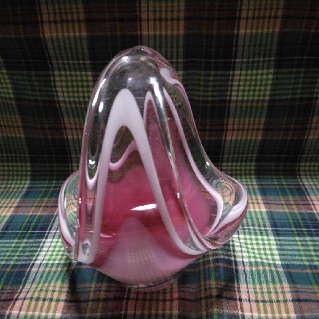 工芸品 Swedish Flygsfors art glass Coquille