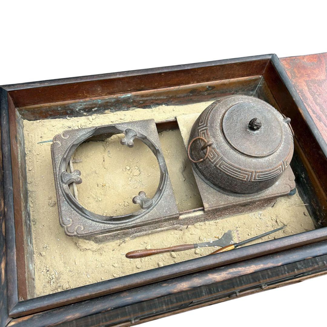 関東火鉢 長火鉢 囲炉裏 古民具 茶道具 レトロ 古民家 木製 和家具