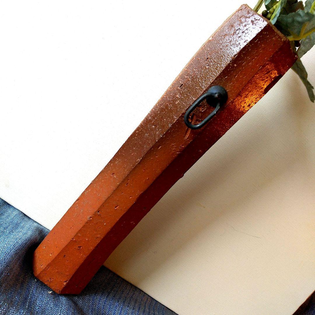 再値下げ　備前焼人気作家星正幸 (師：森陶岳) 面取り掛け花入お正月のお花活けに