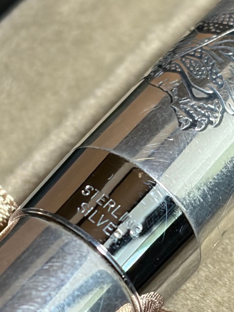 PILOT 万年筆 Silvern 龍 18K 750 スターリングシルバー