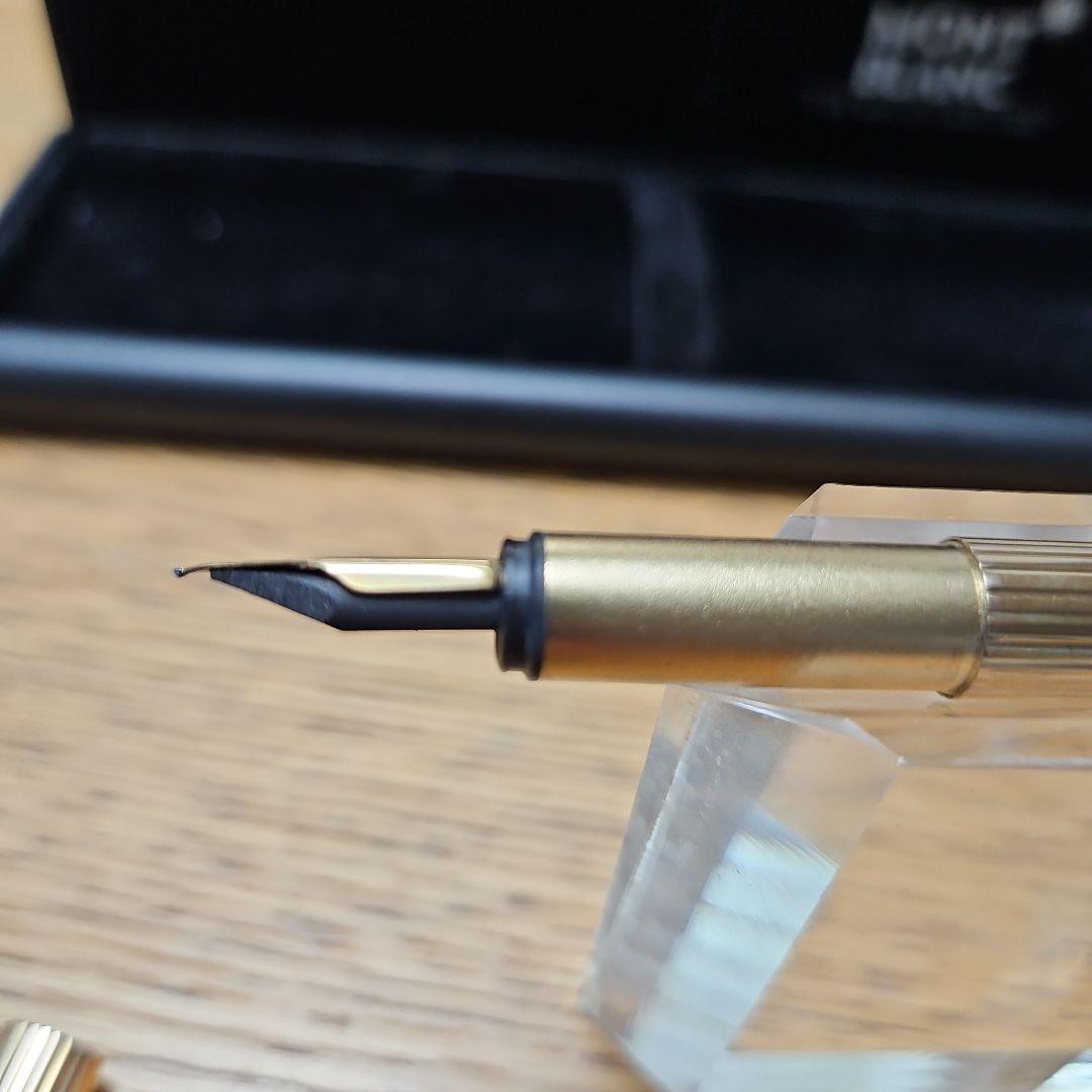 【超美品】モンブラン ノブレス ゴールド ダイヤモンドカット２０金張 １４金