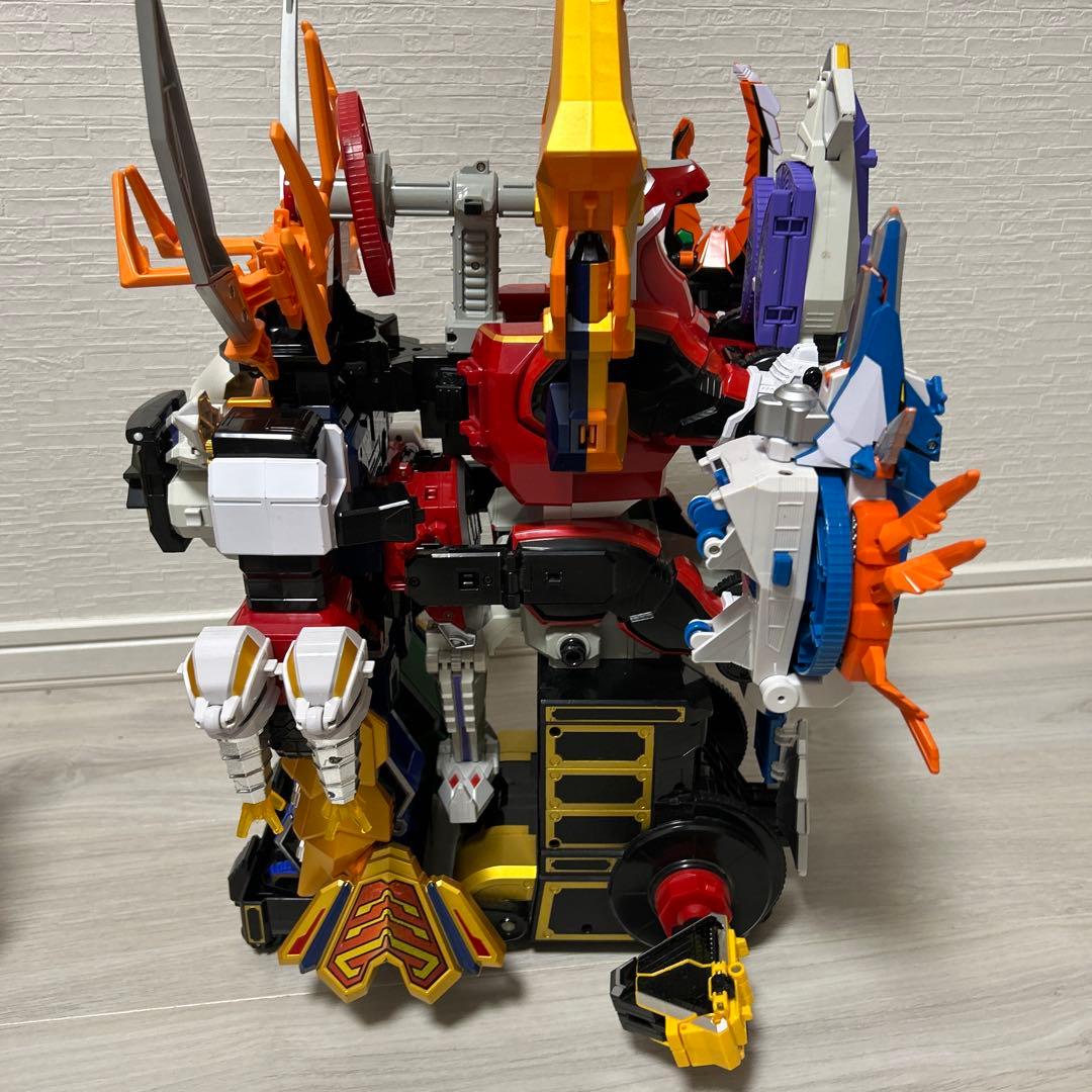 【ど迫力】美品　侍戦隊シンケンジャー　DXサムライハオー＆恐竜折神＆ダイゴヨウ