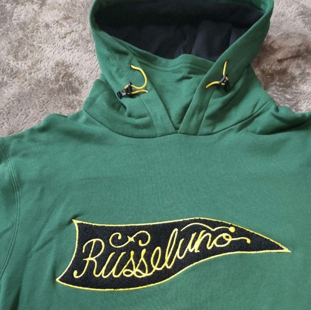 Russeluno ラッセルノ パーカー ロゴ刺繍　5サイズ　秋冬　ゴルフ　緑
