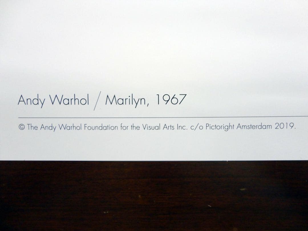 Warhol ウォーホル「マリリン・モンロー」展覧会ポスター チューブケース付