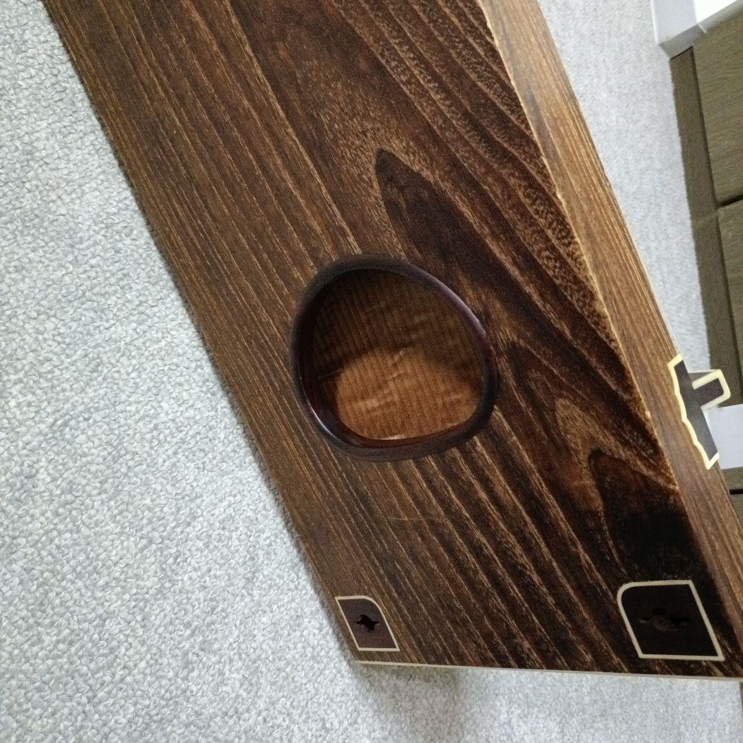 在銘 金蒔絵 すだれ彫 琴 カバー付 全長約183㎝