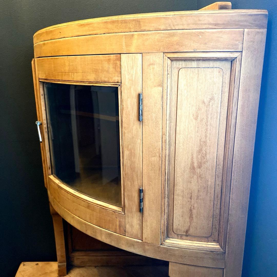 アンティーク家具　コーナー家具　水屋家具
