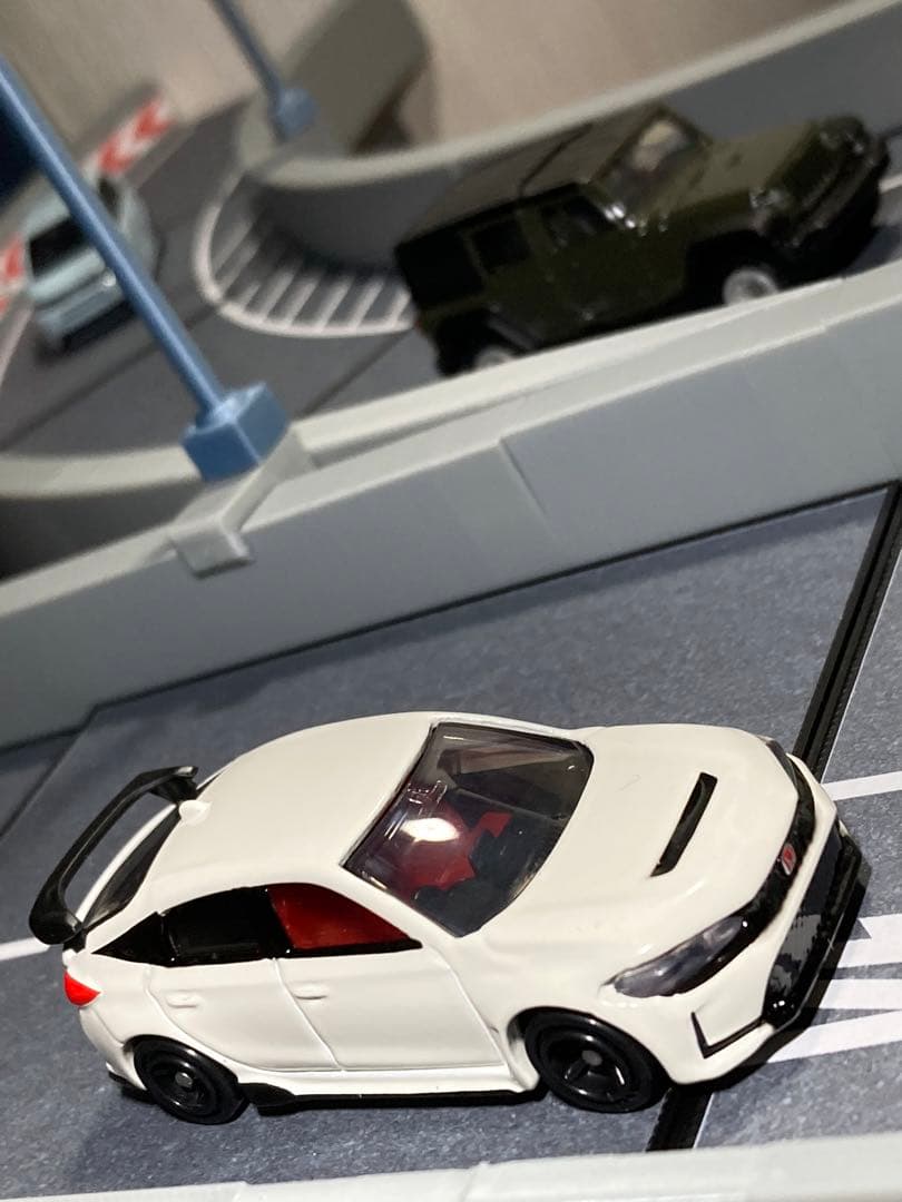 1:64 ミニカージオラマ 非常駐車帯合流カーブセット