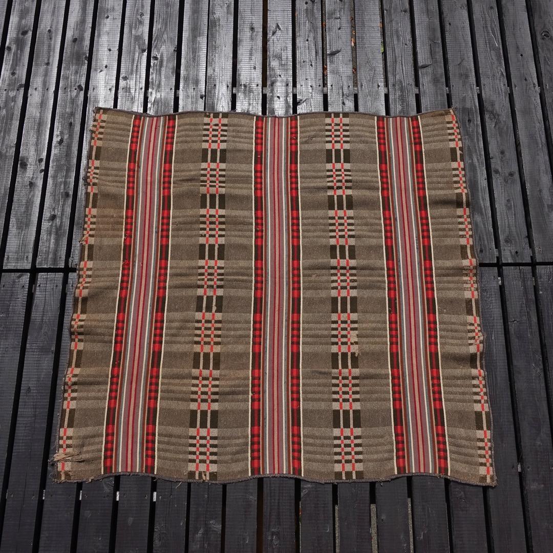 ヴィンテージ 1900s ホースブランケット ラグマット 絨毯