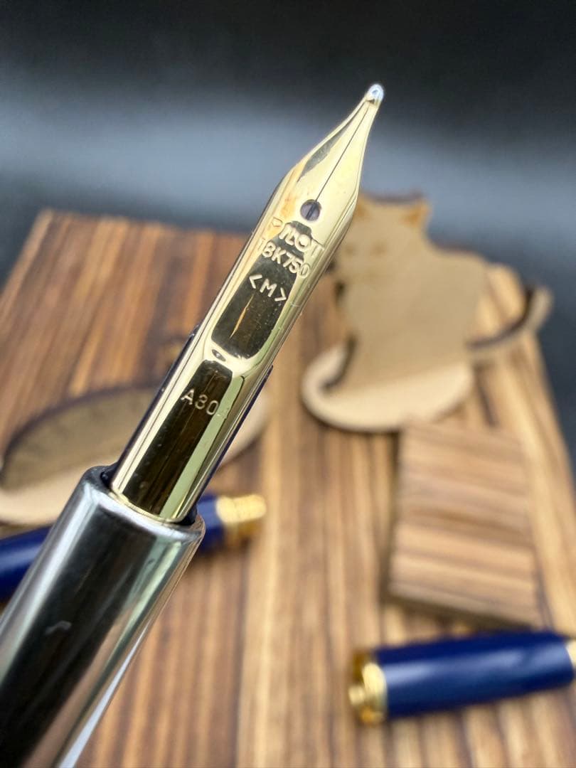 Pilot 万年筆 キャップレス 18K M ブルー